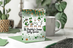 St Paddy’s Same Silly Goose Greeting Card PNG Sublimation De Product Image 1