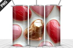 Valentines Love Skinny Tumbler PNG Wrap| Valentines Tumbler Product Image 5