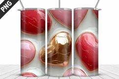 Valentines Love Skinny Tumbler PNG Wrap| Valentines Tumbler Product Image 5