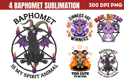 Cute Baphomet Sublimation PNG Product Image 1