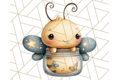 Cute Insects Clipart, Cartoon Bugs, Bug PNG Illustrations Product Image 4
