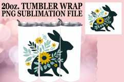 Happy hearts 20oz tumbler wrap, Flower Animals Product Image 1