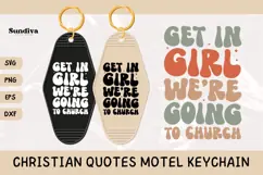 Christian Quote Motel Keychain SVG | We're Going To Church Product Image 1