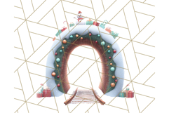 Christmas Train Ride PNG Clipart with Yeti and Elves Product Image 4