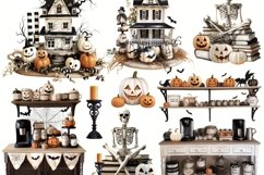 Neutral Halloween Witch Fashion Clipart for Sublimation Product Image 2