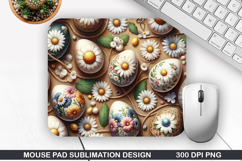 Easter Eggs Mouse Pad Sublimation, Easter Mouse Pad PNG Product Image 1