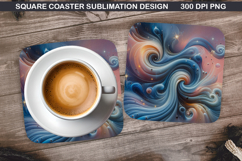 Halloween Coaster Sublimation, Halloween Coaster PNG Design Product Image 1