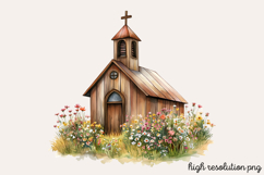 Christian Rustic Easter Clipart PNG Product Image 1