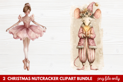 2 Christmas Nutcracker Clipart | Festive Holiday Nutcracker Product Image 1