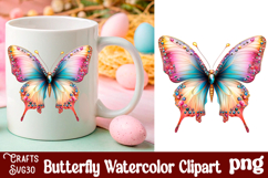Butterfly Flowers Clipart Bundle Sublimation png Butterfly Product Image 13
