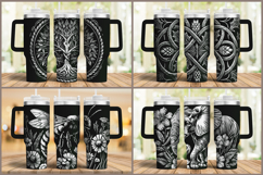 40oz Tumbler laser svg engraved wrap Product Image 26