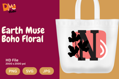 Earth Muse Boho Floral Monogram Product Image 1