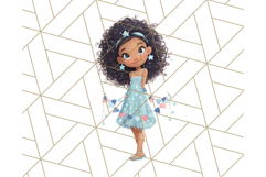 Patriotic Fashion Girl Clipart PNG for 4th of July Product Image 4