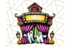 Halloween Buildings Clipart PNG, Haunted Houses Art Product Image 4