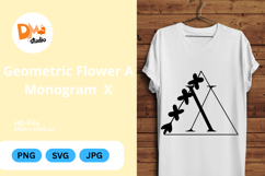 Geometric Flower Monogram Product Image 1