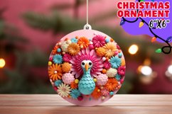 3D Sublimation: Animal Winter Ornament Joy Product Image 1