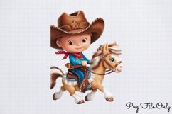 Little Cowboy Clipart PNG Product Image 1
