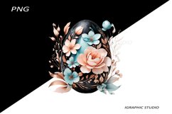 Easter Clipart, Easter Egg Clipart, Easter Bunny Png Product Image 1