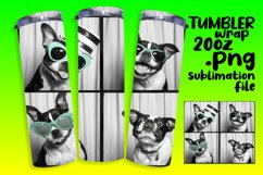 Lighthearted Pup Portrait Tumbler Wrap Product Image 1
