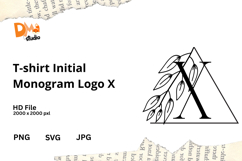 T-shirt Initial Monogram Logo Product Image 1