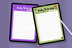 4 Cute Aesthetic Daily To-Do List Planner Templates | Canva Product Image 5