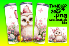 VIBRANT 20oz Tumbler Wrap PNG , Cute Easter Product Image 1