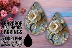 Stylish Blossom Patterns: Fashionable Botanical Dangles Product Image 1