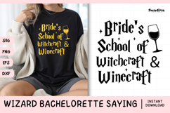 Wizard Bachelorette Party Saying SVG | Witchcraft Winecraft Product Image 1