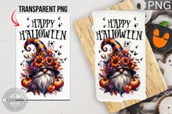 Happy Halloween Towel , Gnome Kitchen Towel Sublimation Product Image 1