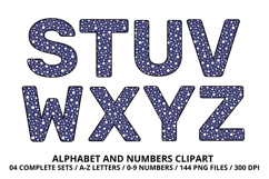 4th July Alphabet png clipart, independence letters doodle Product Image 4