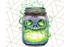 Halloween Monster Clipart PNG, Monsters in Jars, Spooky Png Product Image 4
