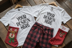 Christmas Family Matching Group Flat Lay Mockup Product Image 1