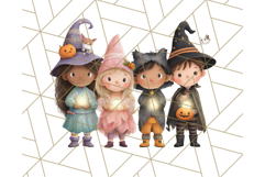 Halloween Neighborhood Clipart PNG for Trick or Treat Product Image 4