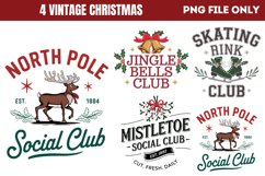 Vintage Christmas Digital PNG Product Image 1