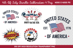 4th Of July Sublimation PNG Product Image 1