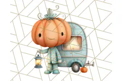 Midnight Monster Camp Out Clipart PNG, Halloween Png Product Image 4