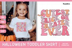 Funny Halloween Toddler Shirt Quote SVG | Trick Or Treater Product Image 1