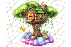 Bright Floating Island PNG Clipart for Fantasy Worlds & Maps Product Image 4