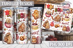 Sublimation Tumbler WRAP Christmas Design Quote Watercolor Product Image 1