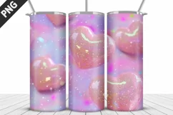 Valentines Love Skinny Tumbler PNG Wrap| Valentines Tumbler Product Image 5