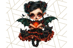 Halloween Fairy Clipart PNG, Cute Chibi Fairy Art Clip Art Product Image 4