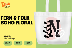 Fern &amp; Folk Boho Floral Monogram Product Image 1