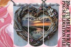 Woodland Elegance Tumbler Wrap Sublimation - Floral View Product Image 1