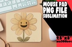 Nostalgic Retro Blooms: Mouse Pad Designs PNG Product Image 1