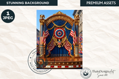 Patriotic Americana Backdrops - 4th of july backgrounds Product Image 1