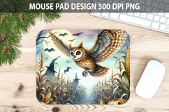 Watercolor Owl Mouse Pad Sublimation - Animal PNG Product Image 1