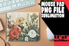 Timeless Vintage Flower Mouse Pad Product Image 1