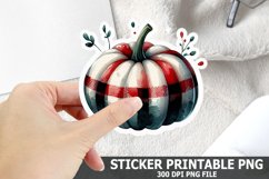Halloween Pumpkin Sticker| Halloween Sticker PNG Design Product Image 1