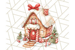 Vintage Christmas Clipart PNG, Cute Animals Holiday Elements Product Image 4