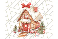 Vintage Christmas Clipart PNG, Cute Animals Holiday Elements Product Image 4